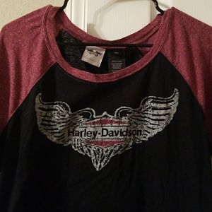 Harley-davidson baseball tee